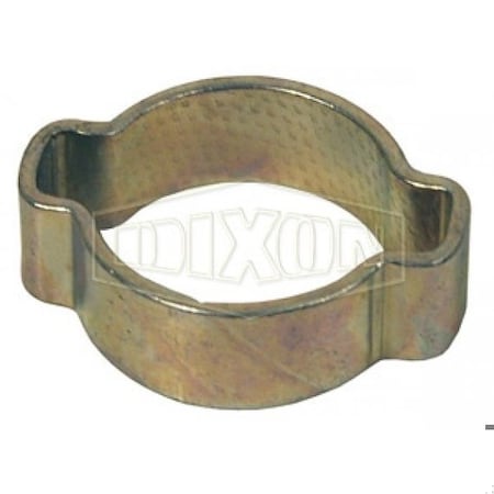 Dixon Double Ear Pinch-On Clamp, 1-1/8 in Nominal, 1.035 Closed dia x 1.221 in Open dia, Steel, Domestic 2731